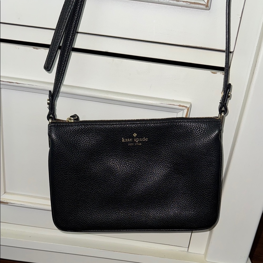 Kate Spade Black Leather Crossbody Bag